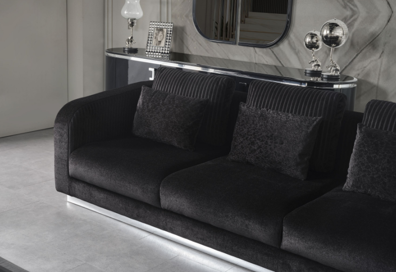 TESLA SİYAH KOLTUK TAKIMI