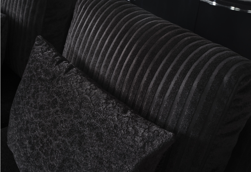 TESLA SİYAH KOLTUK TAKIMI