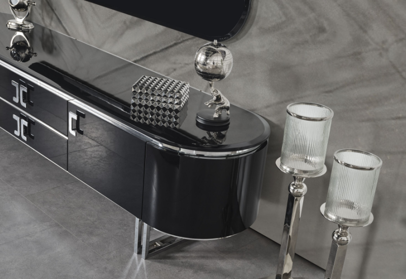 TESLA SİYAH TV ÜNİTE